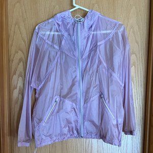 Nylon lavender rain jacket